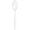 Party Central Solid Reusable Party Spoons - 6.75" - White - Club Pack of 600